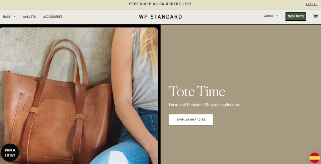 exemples sites shopify WP Standard