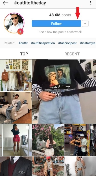 Hashtags Instagram ejemplo 1