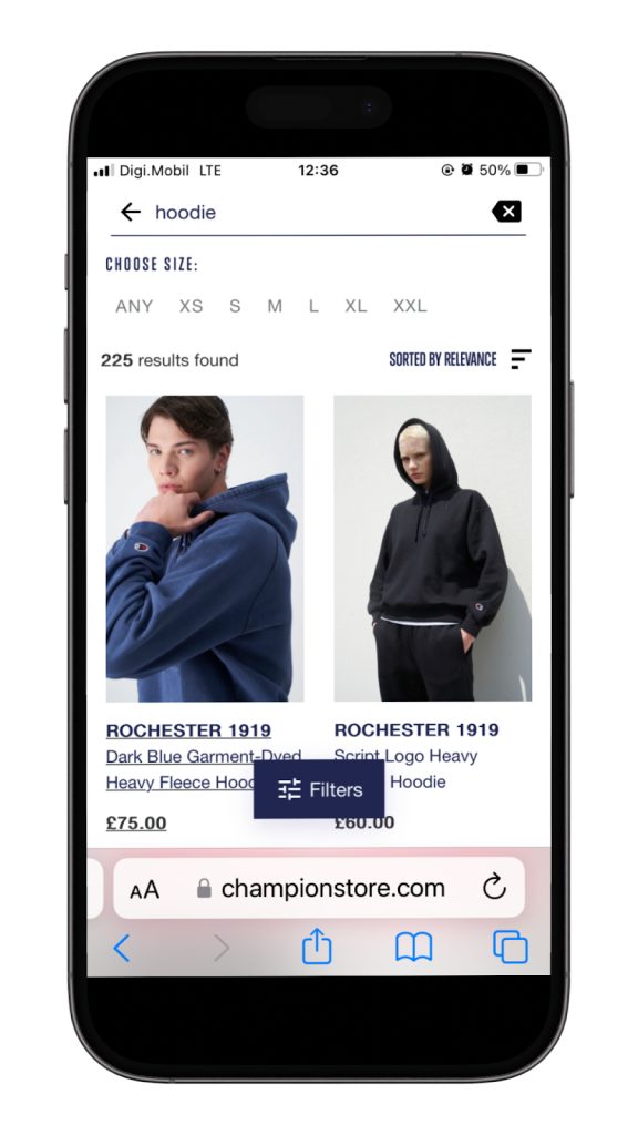 mobile search ux