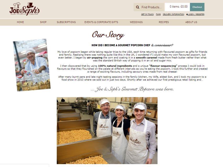 about us page