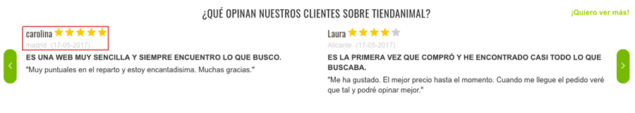 prueba social testimonios