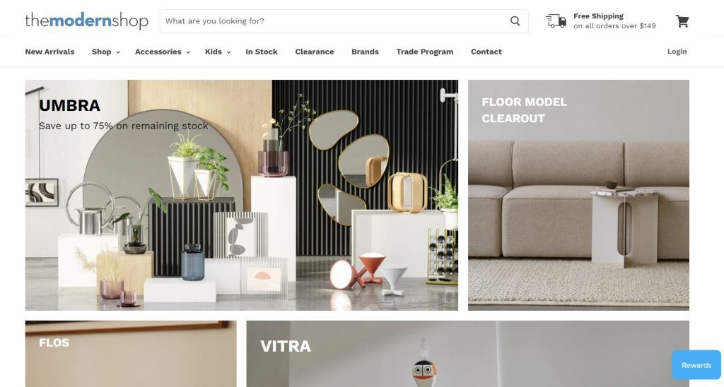 shopify examples themodernshop