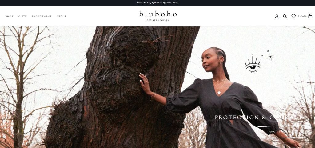 shopify stores examples Bluboho