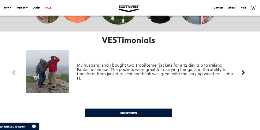 about us page example