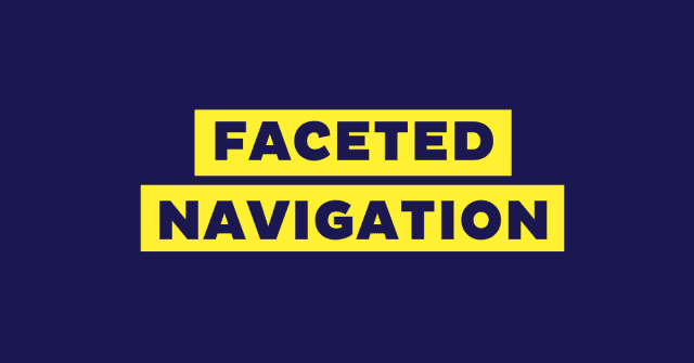 faceted navigation