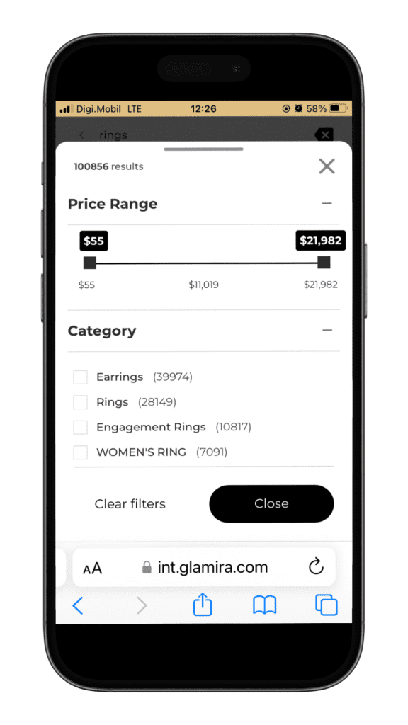 mobile search ux