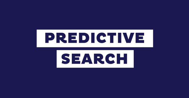 predictive search